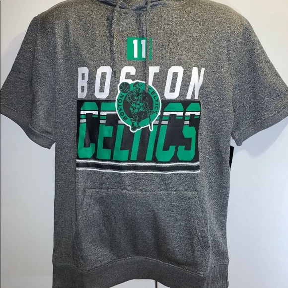 boston celtics short sleeve hoodie